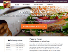 Tablet Screenshot of pizzeriafunghi-kettwig.de